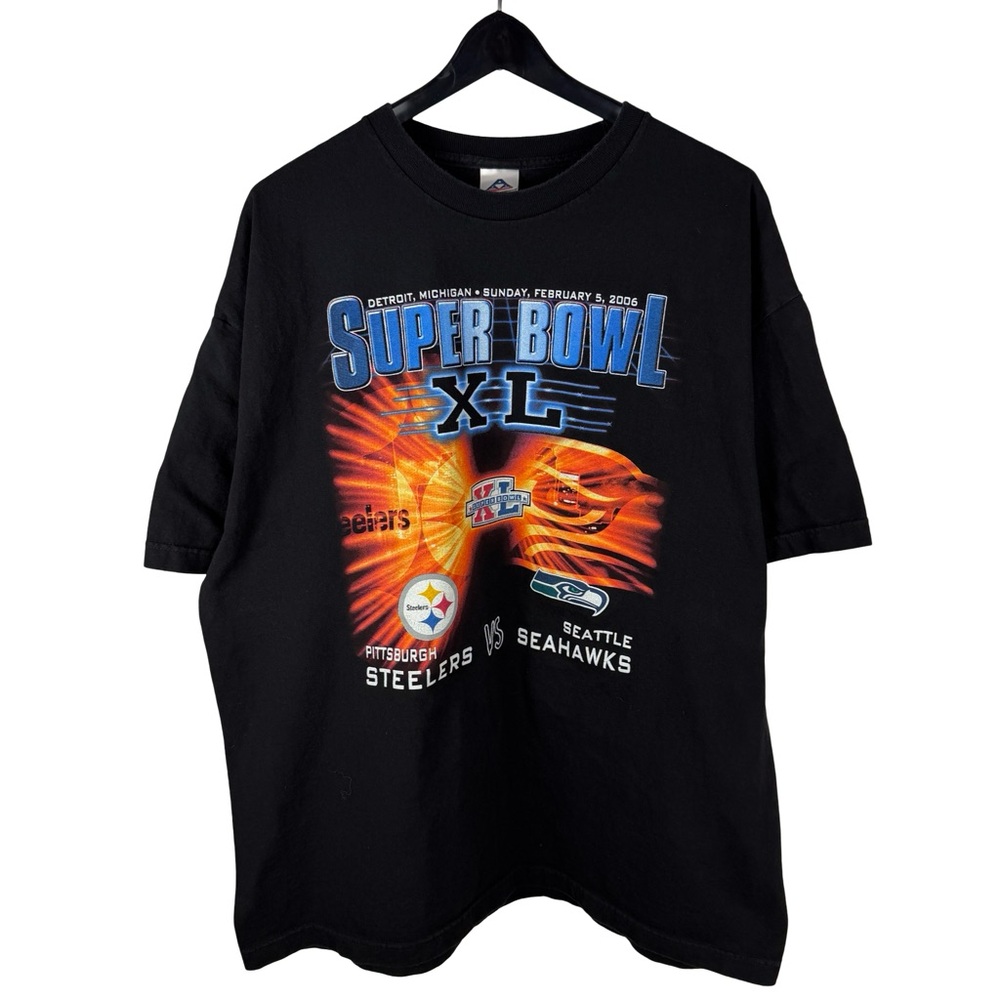 Vintage 2006 Pittsburgh Steelers Super Bowl XL NFL Football Shirt Size 2XL